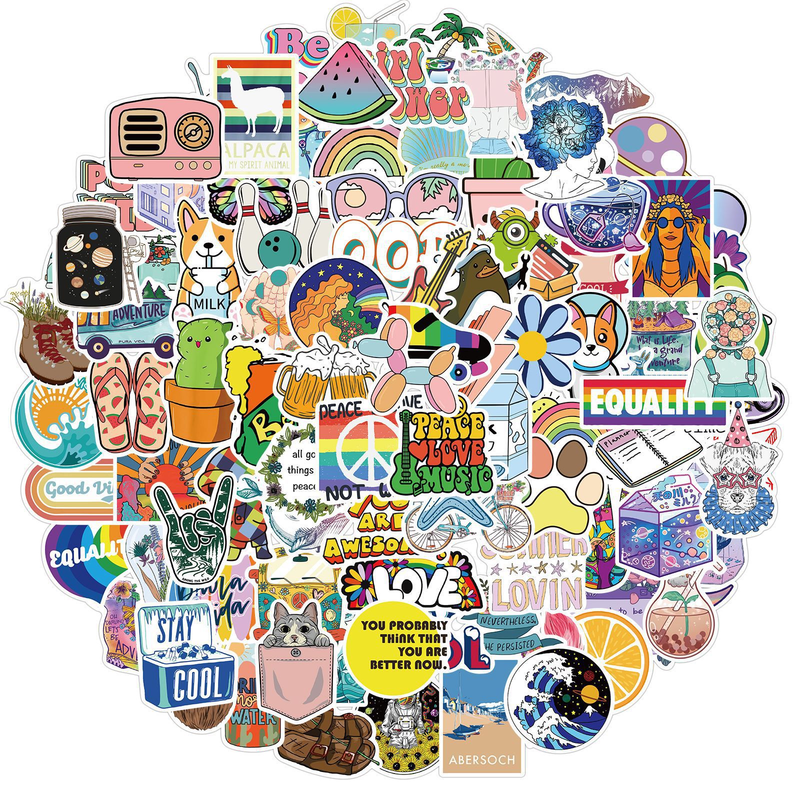 Cartoon  graffiti stickers PVC waterproof